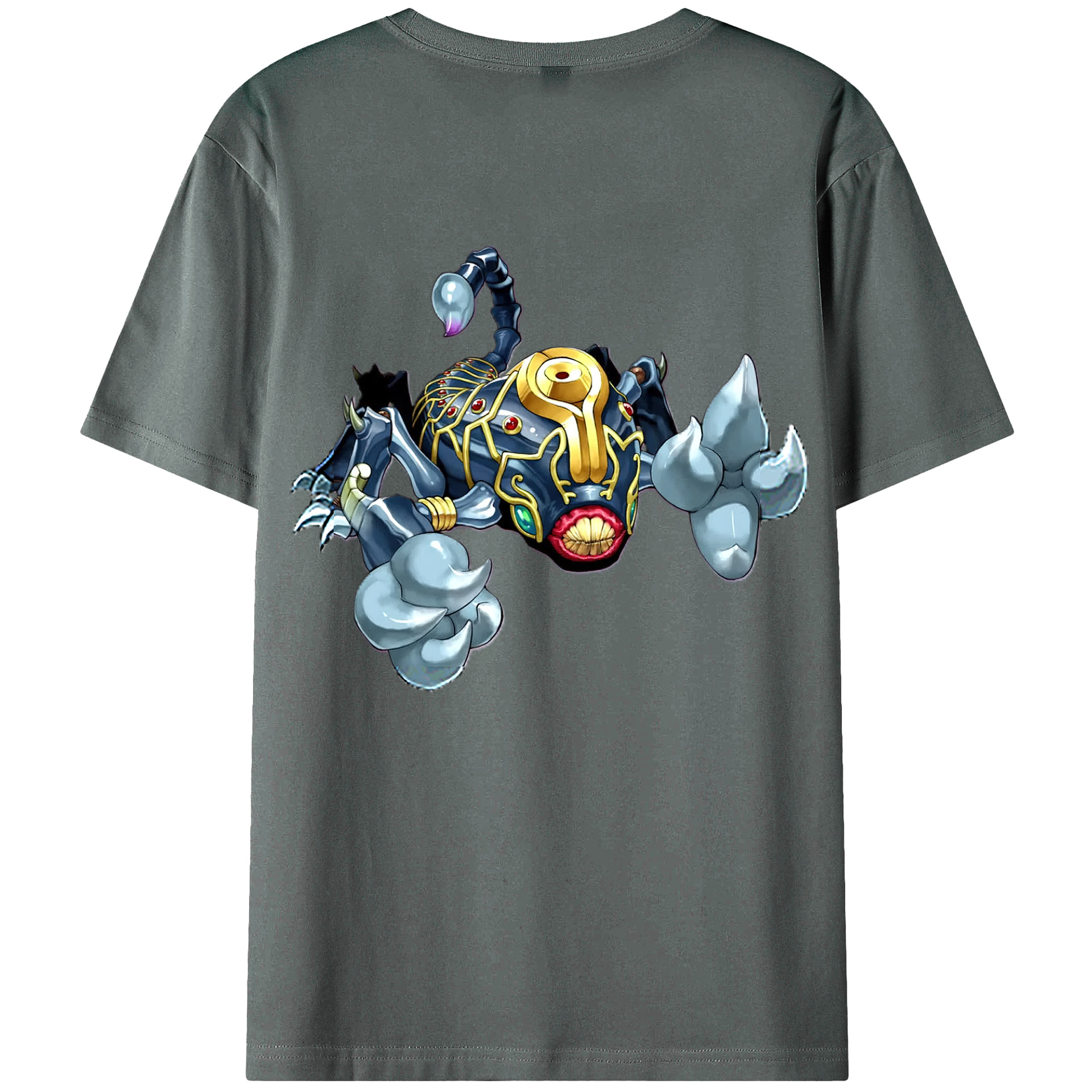 （画像用） 遊☆戯☆王 Yu-Gi-Oh! 綿100％ メンズ半袖Tシャツ（バックプリント） 通気性